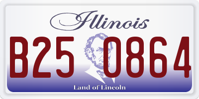 IL license plate B250864