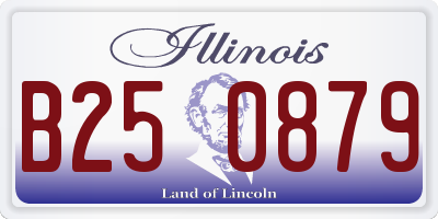 IL license plate B250879