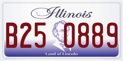 IL license plate B250889