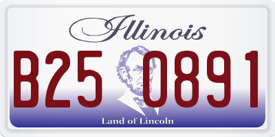IL license plate B250891