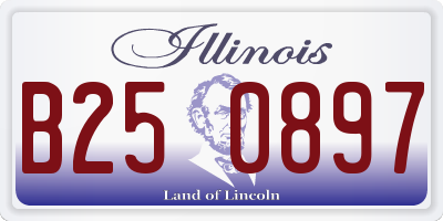 IL license plate B250897