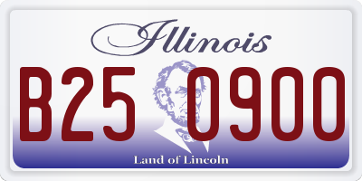 IL license plate B250900