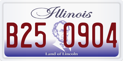 IL license plate B250904