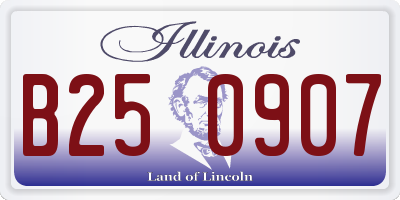 IL license plate B250907