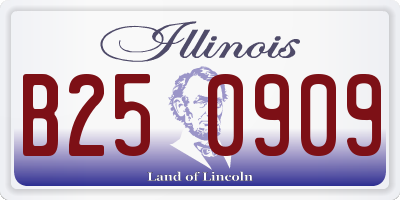 IL license plate B250909