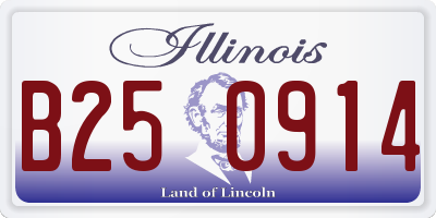 IL license plate B250914