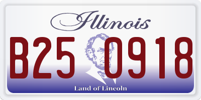 IL license plate B250918