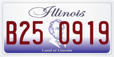 IL license plate B250919