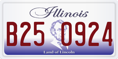 IL license plate B250924
