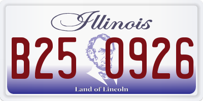 IL license plate B250926