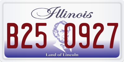 IL license plate B250927