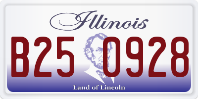 IL license plate B250928