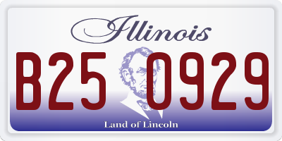 IL license plate B250929