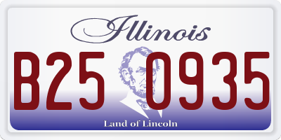 IL license plate B250935