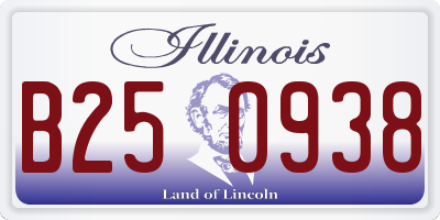 IL license plate B250938