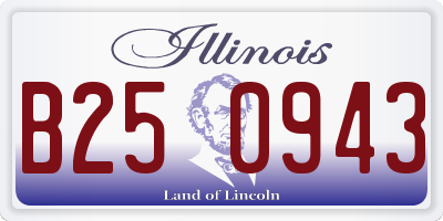IL license plate B250943