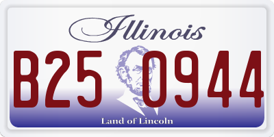 IL license plate B250944