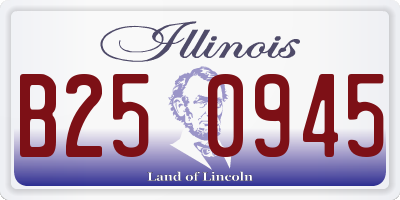IL license plate B250945