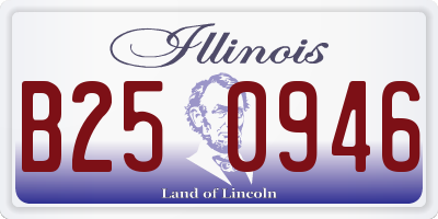 IL license plate B250946
