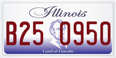 IL license plate B250950