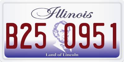 IL license plate B250951