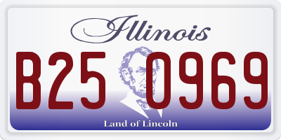 IL license plate B250969