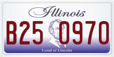 IL license plate B250970