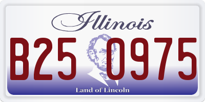 IL license plate B250975