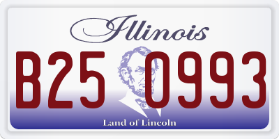 IL license plate B250993