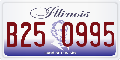 IL license plate B250995