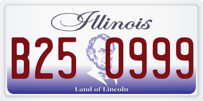 IL license plate B250999