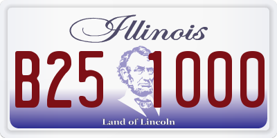 IL license plate B251000