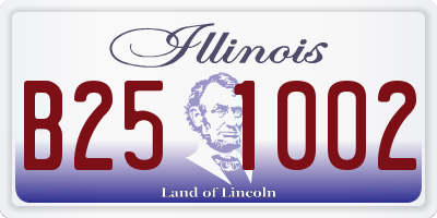 IL license plate B251002