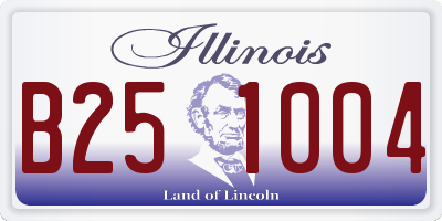 IL license plate B251004