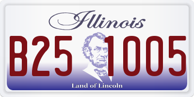IL license plate B251005