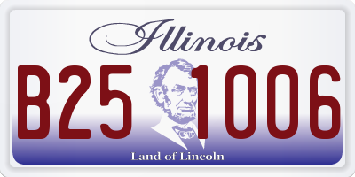 IL license plate B251006