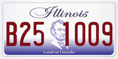 IL license plate B251009