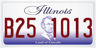 IL license plate B251013