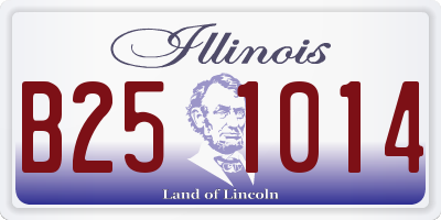 IL license plate B251014