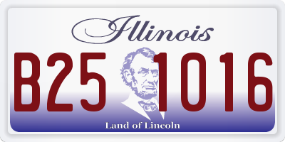 IL license plate B251016