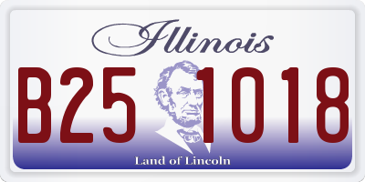 IL license plate B251018