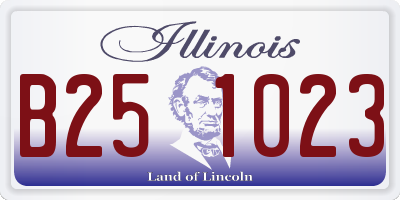 IL license plate B251023
