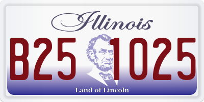 IL license plate B251025
