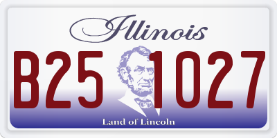 IL license plate B251027