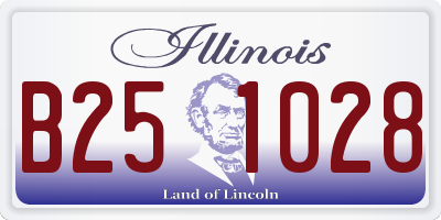 IL license plate B251028