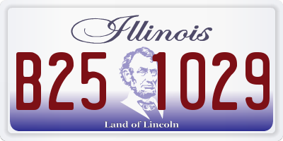 IL license plate B251029