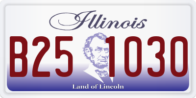IL license plate B251030