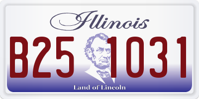 IL license plate B251031