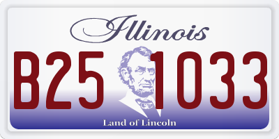 IL license plate B251033