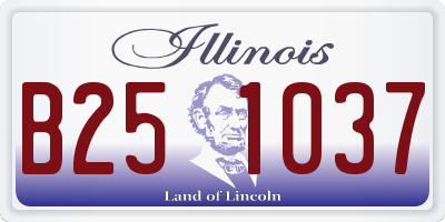 IL license plate B251037